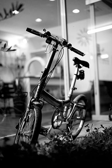 hair&makeエアリー店頭の自転車